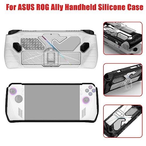 2023 New Silicone Protective Cover for ROG Ally Case Handheld Console,Soft Silicone Protective Skin Sleeve, Game Console Silicone Cover for ROG Allys Gamings Handheld