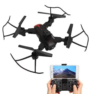 drones with camera for adults, hd 4k dual camera foldable rc quadcopter for beginners gift, 50 x zoom mini drone support 3d flip, altitude hold, trajectory flight