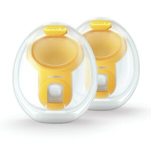 medela hands-free collection cups, compatible with freestyle flex, pump in style with maxflow, and swing maxi electric breast pumps, 1 set of 2 cups