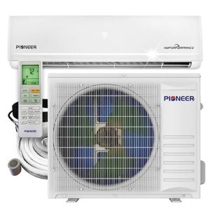 pioneer® hyperformance™ 24,000 btu 21 seer2 ductless mini split inverter++ wi-fi enabled air conditioner hyper heat pump full set