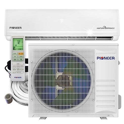 Pioneer® Hyperformance™ 24,000 BTU 21 SEER2 Ductless Mini Split Inverter++ Wi-Fi Enabled Air Conditioner Hyper Heat Pump Full Set