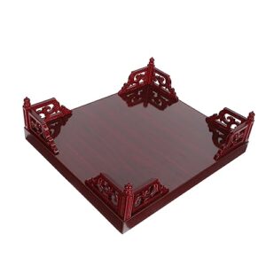 homoyoyo household incense altar small altar table wooden teapot base altar offering table vintage vases retro side table wooden side table worship table antique style table red china