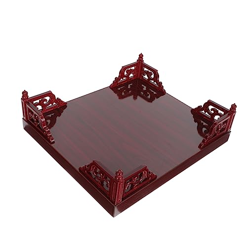 Homoyoyo Household Incense Altar Small Altar Table Wooden Teapot Base Altar Offering Table Vintage Vases Retro Side Table Wooden Side Table Worship Table Antique Style Table Red China