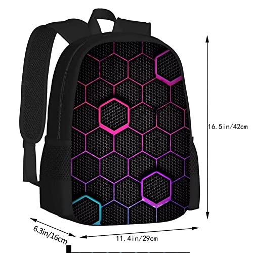 DKXHZ Game Cartoon Backpack Sports Bag 3D Printing Large Capacity Portable Large Capacity Packsack for Boys and Girls-5