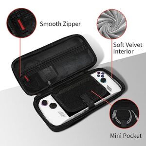 iofeiwak Carrying Case for ROG Ally - Portable Hard Shell Carrying Case for ROG Ally Gaming Handheld - Double Pocket/Button Protection/Large Capacity