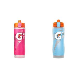 gatorade gx bottle, pink, 30 oz & gx bottle, light blue