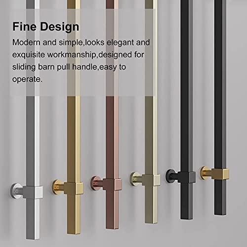 SUCHETA Sliding Barn Door Shower Door Push Pull Modern Door Handle,Thickened Stainless Steel Door Handles for Metal Door Glass Door Tempered Glass Door Wood Door,Modern and Simple