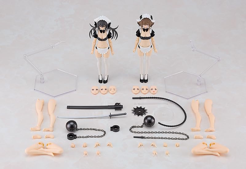 Guilty Princess: Ran & Jelly (Maid Ver.) PLAMAX GP 07 Model Kit