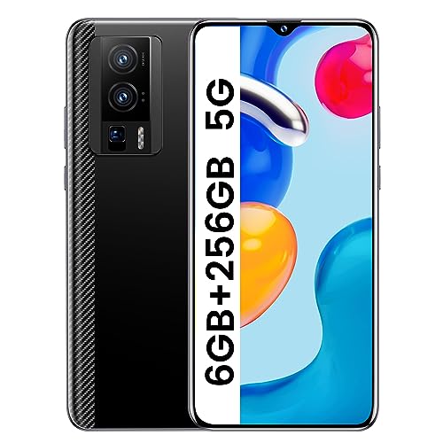 ExAchat K60 Pro Unlocked Cell Phone 5G, 6GB+256GB Android 13 Phones 6.7" FHD+Display 120HzD 64MP AI Camera Unlocked Smartphone 5500mAh 4G 5G Dual SIM/Face ID/GPS