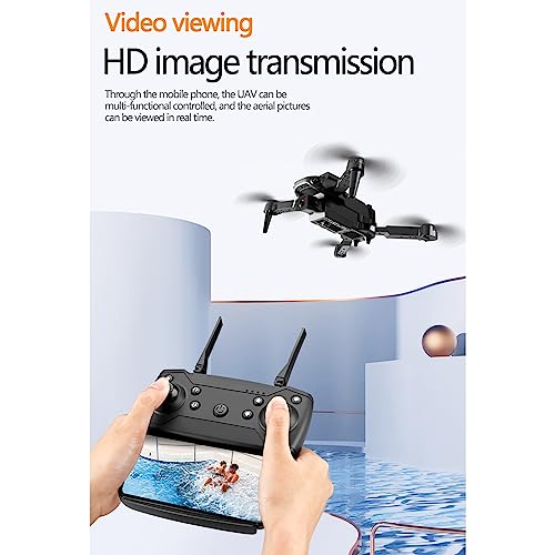 Drones with 4K Camera for Adults, E100 UAV HD Foldable FPV RC Drone Quadcopter with 360°Active Obstacle Avoidance, Dual Cameras Helicopters, Altitude Hold, 360° Flip, Headless Mode