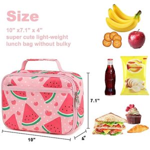 LOIDOU Lunch Box Kids Girls Insulated Lunch Bag Thermal Meal Tote Reusable Lunch Pail Bags for School Travel