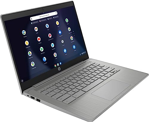 HP HD 14" Chromebook Laptop for Student and Business, Intel Celeron Processor N4120, 4GB RAM 96GB Storage(64GB eMMC + 5ave 32GB Flash Memory), Wi-Fi, Bluetooth, HDMI, Chrome Os, Modern Gray