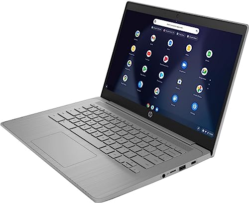 HP HD 14" Chromebook Laptop for Student and Business, Intel Celeron Processor N4120, 4GB RAM 96GB Storage(64GB eMMC + 5ave 32GB Flash Memory), Wi-Fi, Bluetooth, HDMI, Chrome Os, Modern Gray