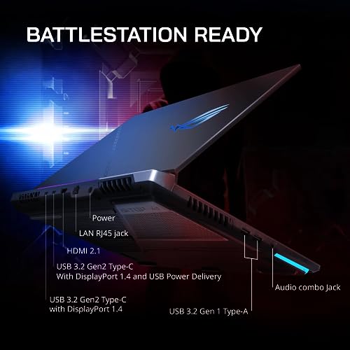 ASUS 2023 ROG Strix G17 17.3” QHD 240Hz Gaming Laptop, AMD Ryzen 9-7845HX, NVIDIA GeForce RTX 4060, 64GB DDR5, 2TB PCIe SSD, RGB Backlit Keyboard, Wi-Fi 6E, Win 11 Home, Gray, 32GB Snowbell USB Card