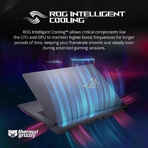ASUS 2023 ROG Strix G17 17.3” QHD 240Hz Gaming Laptop, AMD Ryzen 9-7845HX, NVIDIA GeForce RTX 4060, 64GB DDR5, 2TB PCIe SSD, RGB Backlit Keyboard, Wi-Fi 6E, Win 11 Home, Gray, 32GB Snowbell USB Card