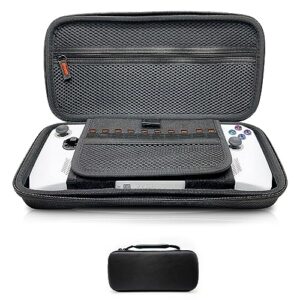 terpink hard shell carrying case compatible with asus rog ally gaming handheld 7 inch 2023, built-in memory card storage slot, impact-resistant, splash resistant, hard case for travel and storage
