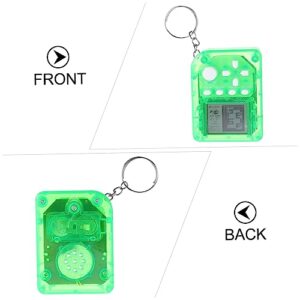 Toyvian 4pcs Hand-held Gaming Device Handbag Charms Backpack Charms Bag Keychain Kids Keychains Mini Game Consoles Mini Toy Hanging Keychain Key Holder Game Keychain Gift Handheld Arcade