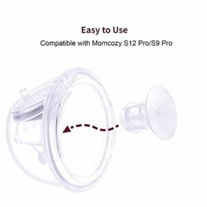 10PCS Flange Inserts 13/15/17/19/21mm,Compatible with Momcozy S12 Pro/M5/S9 Pro Hands-Free Breast Pump,Use for Medela/Spectra/Elvie/Willow/TSRETE/kmaier 24mm Shields/Flanges,Reduce 24mm to Other Size