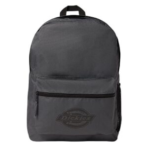 dickies logo backpack, charcoal, one size