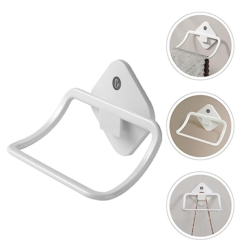 White Towels Bathroom Towel Ring Towel Rack Wall Mounted Hand Towels Holder Towel Hanger Hand Towel Rod for Bathroom Organizer Kitchen Storage Plastic Organizers