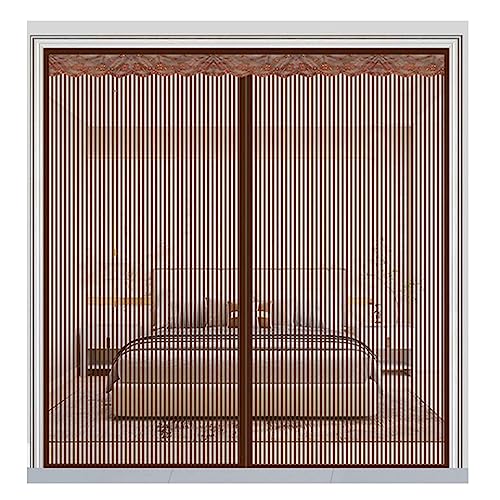 Magnetic Screen Door Mesh, Size: 67 x 87in/170 x 220cm, Magnet Closure Doors Curtain Netting for Patio Apartment Backyard Balcony Decor Anti Bug Keep Flies Away