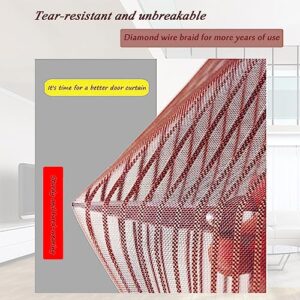 Magnetic Screen Door Mesh, Size: 67 x 87in/170 x 220cm, Magnet Closure Doors Curtain Netting for Patio Apartment Backyard Balcony Decor Anti Bug Keep Flies Away