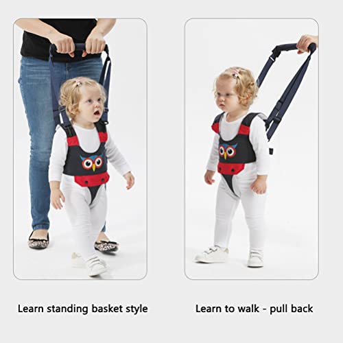 Adaptable Baby Walker Harness with Safety Buckle and Breathable Cushion for Learning to Walk and Reduce Back Stress Suitable for 7-24 Months (Blue)