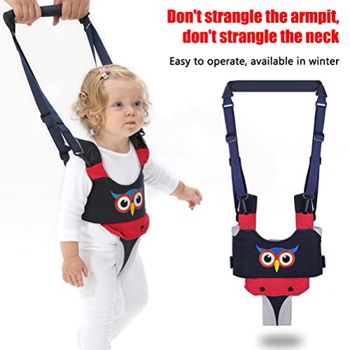 Adaptable Baby Walker Harness with Safety Buckle and Breathable Cushion for Learning to Walk and Reduce Back Stress Suitable for 7-24 Months (Blue)