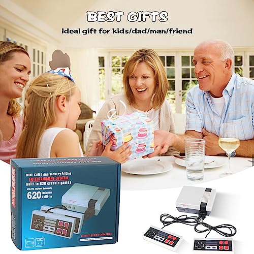 Retro Game Console, Video Game Console with Built-in Games Plug & Play Game System Classic Edition