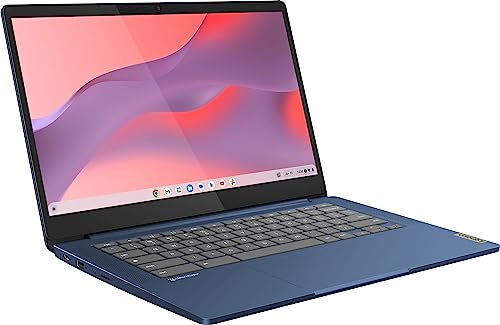 Lenovo 2023 Newest 14" FHD Touchscreen Slim 3 Chromebook Laptop Business Student, 8-Core MediaTek Kompanio 520 Processor, 4GB RAM, 64GB eMMC, WiFi 6,Webcam, 13+ Hours Battery, Chrome OS+MarxsolCables
