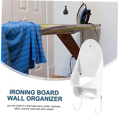 Veemoon 1pc Iron Rack Towel Holder Stand Wall Mounted Clothing Rack Over Door Clothes Hanger Rack Spray Bottle Holder Ironing Board Hanger Door Ironing Board Hanger Storage Wall Rack Pbt