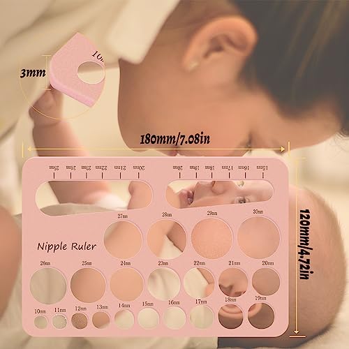 bliblo Flange Insert 17/19/21mm,Compatible with Medela/TSRETE/momcozy S9/S12/S9pro/S12pro,Nipple Sizer for Flange Insert,Breast Pump Nipple Sizing Tool