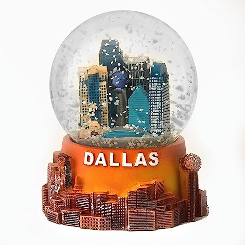 Dallas Texas Snow Globe 65mm Tri-State Souvenir and Novelty