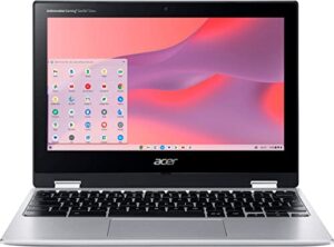 acer 2023 newest chromebook spin 311 2-in-1 laptop, 11.6" touchscreen display, mediatek kompanio 500 mt8183c, 4gb ram, 64gb emmc, mediatek integrated graphics, bluetooth, wi-fi, chrome os, silver