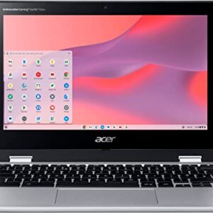 acer 2023 Newest Chromebook Spin 311 2-in-1 Laptop, 11.6" Touchscreen Display, MediaTek Kompanio 500 MT8183C, 4GB RAM, 64GB eMMC, MediaTek Integrated Graphics, Bluetooth, Wi-Fi, Chrome OS, Silver