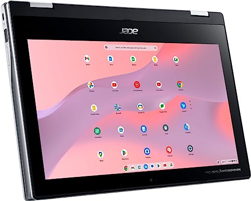 acer 2023 Newest Chromebook Spin 311 2-in-1 Laptop, 11.6" Touchscreen Display, MediaTek Kompanio 500 MT8183C, 4GB RAM, 64GB eMMC, MediaTek Integrated Graphics, Bluetooth, Wi-Fi, Chrome OS, Silver