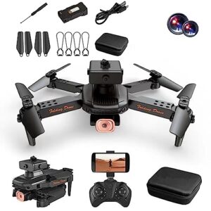mini drone with dual 1080p hd fpv camera remote control toys holiday gifts for boys girls with altitude hold headless mode 1-key start speed adjustment 2023