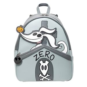 loungefly disney the nightmare before christmas zero doghouse glow-in-the-dark exclusive mini-backpack