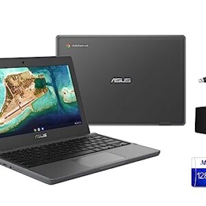 ASUS 11.6'' LCD HD（1366 x 768） Rugged Chromebook CR1 Intel Celeron N5100, 1.1 GHz, 8GB, 32GB eMMC, UHD Graphics, Chrome OS, Dark Gray, Webcam, Bluetooth, Wi-Fi 6 + Accessories