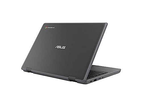 ASUS 11.6'' LCD HD（1366 x 768） Rugged Chromebook CR1 Intel Celeron N5100, 1.1 GHz, 8GB, 32GB eMMC, UHD Graphics, Chrome OS, Dark Gray, Webcam, Bluetooth, Wi-Fi 6 + Accessories