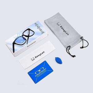 ZanyLen Vintage Blue Light Glasses for Women, Computer Reading/Gaming/Phones Eyeglasses, Anti-Glare/UV400/Eye Strain, Glitter Cat-Eye Champagne Frame