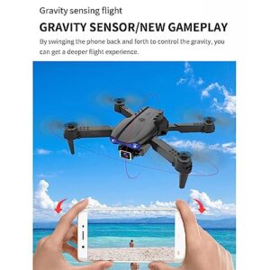 Mini Drone with 1080P Dual HD Camera，Dual Battery Foldable Remote Control Small Drones,One Key Start,Headless Mode,Altitude Hold,360 Flip,Drone for Adults,Toys Gifts for Kids