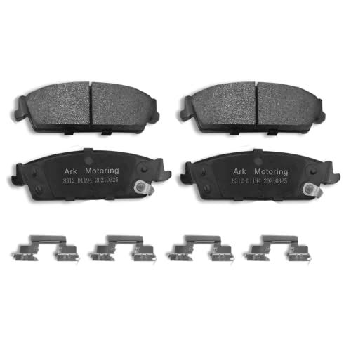 WEIZE Rear Truck & Tow Brake Kit, Carbon Fiber Ceramic Brake Pads and Drilled/Slotted Brake Rotors Kit, Fit for CChevy Silverado GMC 2007-2013, 4WD