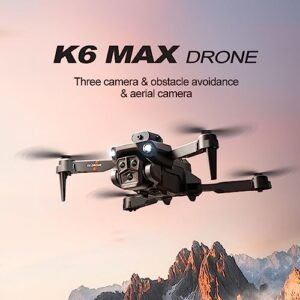 Drone with Camera, 4K RC Quadcopter Drone Foldable Drone with 4K Camera 50X Zoom Triple Camera System, Small Mini Drone, 4 Way Obstacle Avoidance