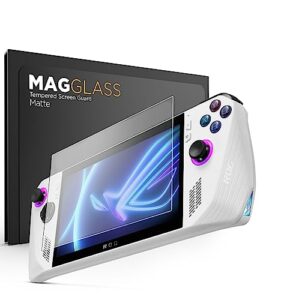 magglass anti-glare matte screen protector for asus rog ally - fingerprint resistant tempered glass display guard (7" inch)