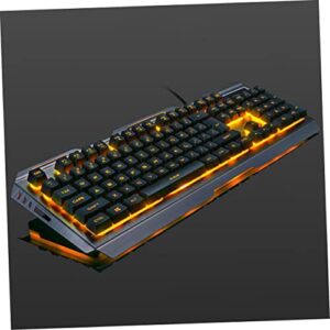 UKCOCO Backlit Keyboard Gaming Backlit Keyboard Wired Mechanical Keyboard Mechanical Mouse Mechanical Keyboards Cool LED Keyboard Gamer Mouse Set Gaming Keyboard Mechanical Feel Computer