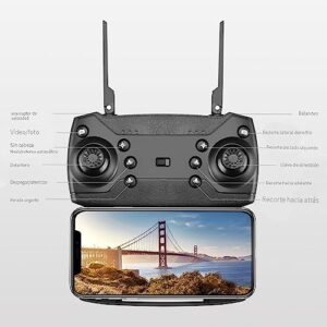 Foldable Remote Control Drone with Dual HD Camera Explore and Record Your Adventures (Black)