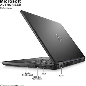 Dell Latitude E5580 Business Laptop, 15.6" FHD(1920x1080), Intel Core i5-6300U 1.6GHz, 16GB Ram, 512GB SSD, Webcam, Windows 10 Pro 64bit (Renewed)