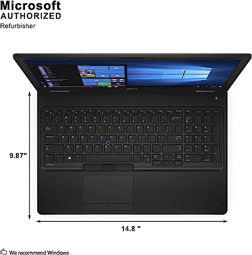 Dell Latitude E5580 Business Laptop, 15.6" FHD(1920x1080), Intel Core i5-6300U 1.6GHz, 16GB Ram, 512GB SSD, Webcam, Windows 10 Pro 64bit (Renewed)