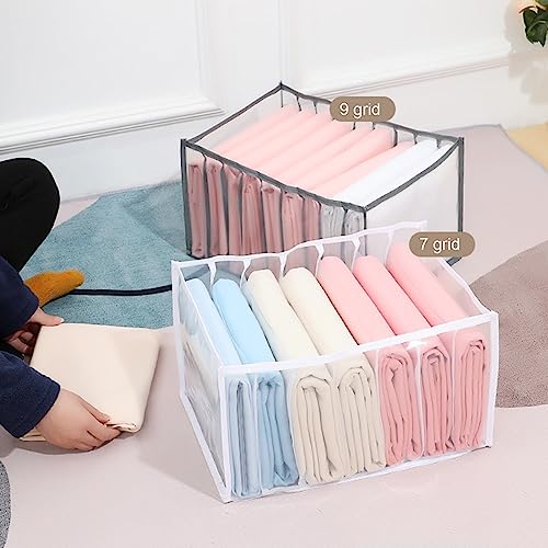 degtnb New Underwear Drawer Organizer, Storage Box Large Capacity Multi-grid Versatile Divided Clothes Storage Box for Underpants, Socks, Lingerie, Ties